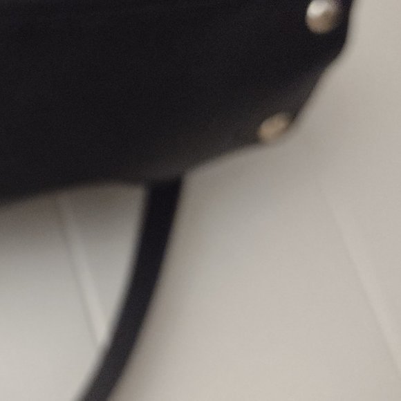 Michael Kors Black Hamilton Handbag Cross Grain Leather Padlock/Key Design - Picture 4 of 7